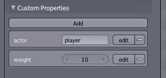 Editting properties in blender